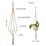 Macrame Plant Hanger Vintage Rope Basket Outdoor Pot Holder Flower Garden. Fixed Price $9.79.