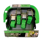 Smart Straps 10-FT Cambuckle Tie Downs 4-PACK, 300 Lbs Safe Work Load. Fixed Price $12.00.