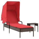 Adjustable Outdoor Sun Lounger With Canopy And - Multiple Colors Vidaxl. Fixed Price $160.99.