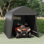 7X12 Ft Heavy-duty Portable Garage Storage Shelter Shed With Zipper Doors Black. Fixed Price $190.64.