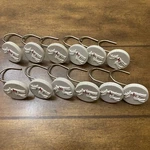 Shower Curtain Hooks White Reindeer Rings Sunlit Lot Of 12 A24. Fixed Price $24.99.