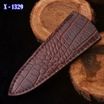 Handmade Leather Fix Blade Knife Sheath Holster Case - For Double Edge Dagger. Fixed Price $12.99.