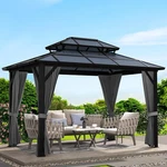 10'X12' 10'X13'HARDTOP Gazebo Outdoor Polycarbonate Patio Canopy Garden Tent. Fixed Price $497.41.