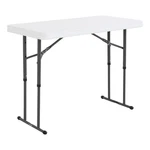 Lifetime Commercial Height Adjustable Folding Utility Table, 4-FOOT. Fixed Price $96.51.