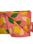 Kate Spade New York Pink Lemon Print Picnic Blanket Sheet With Striped Carrying. Fixed Price $19.70.