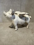 Vintage 7 Cast Iron Flying Winged Piggy Bank. Fixed Price $29.90.