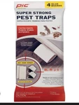 Pic GPT-4 Glue Pest Trap For Spiders & Snakes, 12 Pcs 3X4 Pk. Fixed Price $19.88.