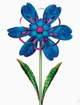 Regal Art & Gift Ribbon Flower Spinner Stake - Blue. Fixed Price $23.99.