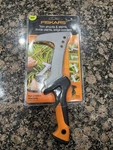 Fiskars 13" Billhook Saw Brush Trimmer Machete Garden Clearing Tool & Sheath. Fixed Price $18.44.