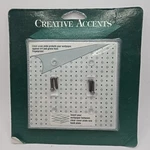 Creative Accents 9WW102 Clear 2-GANG Toggle Plastic Standard Wallplate Cover. Fixed Price $10.46.