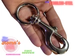 Stainless Steel Swivel Eye Snap Hook 5" Long 2" (2 Pack) 300 Swl. Fixed Price $17.75.