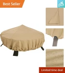Elegant 44-INCH Round Terrazzo Fire Pit Cover Water Resistant Protection. Fixed Price $39.89.
