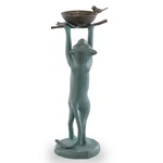 Spi Home Cast Aluminum Cat Bird Feeder 22.5 Inches High. Fixed Price $242.00.