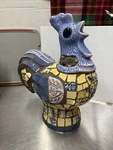 Vintage Handmade Mosaic Furniture Tile Rooster Chicken Figurine Decor 12.5 X 11. Fixed Price $60.00.