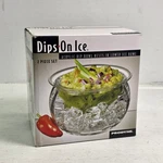 Dips Ice Acrylic Condiment Serving Bowl Chips Crackers Clear 16OZ Prodyne. Fixed Price $26.95.