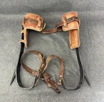 Vintage Klein Tools 8210 L/r Tree Pole Climbing Spikes Gaffs Adjustable Leather. Fixed Price $159.00.
