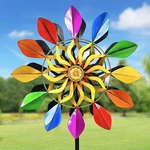 63 Inch Kinetic Spinners With Garden Stake, Rainbow Metal Windmill Decor... Fixed Price $65.49.