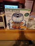Big Boss Oil-less Air Fryer 16 Qt Extra Large Healthy Living Recipe Book, New. Fixed Price $69.50.