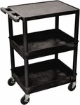 Luxor EC111-B 3-SHELF Tub Storage Cart Black. Fixed Price $129.99.