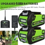 6.0/8.0/10.0AH For Greenworks 40V G-max Lithium Ion Battery/charger 29462 29482. Fixed Price $18.99.