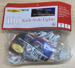 Celebrations 100 Icicle Lights Clear W/white Wire Outdoor/indoor Nip. Fixed Price $13.99.