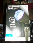 Lot Of 2 Led Show Spotlight White & Blue By Gemmy Last Set. Fixed Price $74.99.