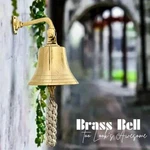 Authentic Brass Ship's Bell 6" - Nautical Entrance Wall For Home & Pub. Fixed Price $44.00.