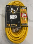 Yellow Jacket Heavy Duty Extension Cord, 50FT, 12/3 Lighted Power Block 2827. Fixed Price $45.00.