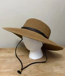 Sloggers Women's Wide Brim Braided Sun Hat With Wind Lanyard - Brown Size. Fixed Price $38.00.