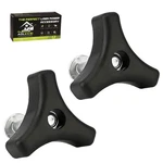 2 Sets Lawn Mower Handle Knobs Nut Bolt, Triangular Set, Black. Fixed Price $9.04.