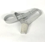 White Buff Leather Flag Carrier - Reenactment. Fixed Price $45.00.