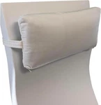 Sunbrella Natural White Outdoor Headrest Pillow For Ledge Chaises & Loungers. Fixed Price $116.99.