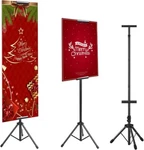 Double-sided Tripod Poster Stand, Adjustable Up To 79" Sign Holder Floor Display. Fixed Price $29.95.