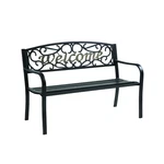 Living Accents KMS620C Welcome Park Bench Steel 33.5 X 23.5 50.5 D In.. Fixed Price $152.98.