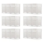 Suncast Outdoor Garden Yard 4 Panel Screen Enclosure Gated Fence, White (6 Pack). Fixed Price $667.99.
