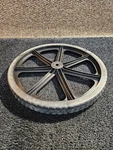 (qty 1) Rubbermaid M1564200 New Stronger 7 Spoke 20" Wheel With No-flat Tire. Fixed Price $59.49.