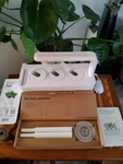 Click & Grow Smart Herb Garden Kit With Light - White (SGS1US) Basil Pods. Fixed Price $64.02.