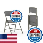 Flash Furniture Hercules Series Metal Folding Chairs Cushioned Seats Fabric. Fixed Price $132.92.