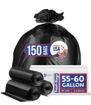 Trash Bags Heavy Duty 55-60 Gallon Bulk 150 Pack Large Garbage Contractor. Fixed Price $34.99.