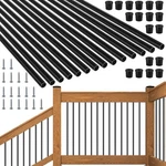 101 Pack 26" Deck Balusters Metal Spindles Aluminum Alloy Railing W/ Connectors. Fixed Price $105.90.