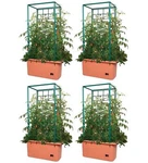 Hydrofarm Gctr 10 Gal Tomato Trellis Self Watering Garden Grow System (4 Pack). Fixed Price $260.99.