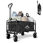 Best Collapsible Cart Foldable Portable Heavy Duty Folding Beach Wagons. Fixed Price $53.41.