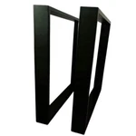 Set Table Legs Metal - H72XB80 Black Satin 72CM High Loft. Fixed Price $123.43.