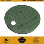 6 In. Round Valve Box Cover, Green Icv. Fixed Price $8.99.