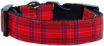 Mirage Pet Products Decorative Plaid Nylon Ribbon Dog Collar, Medium 10"-18". Fixed Price $11.99.