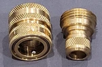 (1) Parker 1163-60 Brass Coupling 1163-61 3/4" Threaded Garden Quick. Fixed Price $29.99.