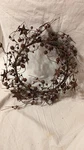 Primitive Rusty Bell And Star Wreath With Pip Berries. Fixed Price $16.95.