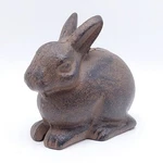 Cast Iron Bunny Rabbit Garden Patio Yard Shelf Sitter Door Stop Home Decor Brown. Fixed Price $18.99.