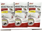 Pic Discreet Mouse Kit Indoor For Home Outdoor Snap Traps 3 Pack. Fixed Price $24.99.
