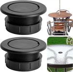 2 Pcs Inch Parasol Umbrella Hole Ring Plug And Cap Set, Thicker Patio Table. Fixed Price $23.99.
